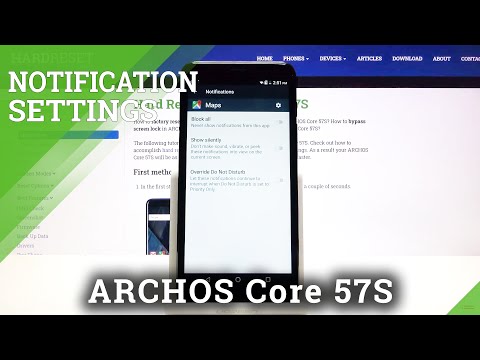 Archos Core 57S Change Notification  Configuration