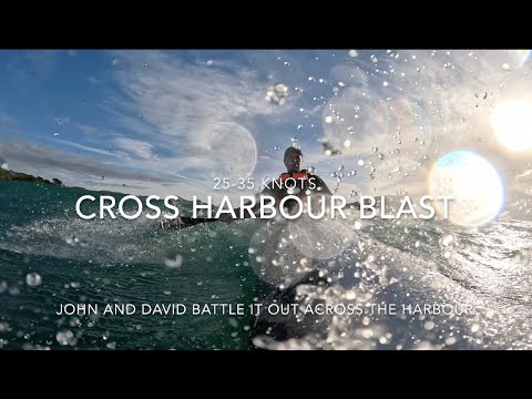 Cross Harbour Blast - David and John battle it out across the harbour.
