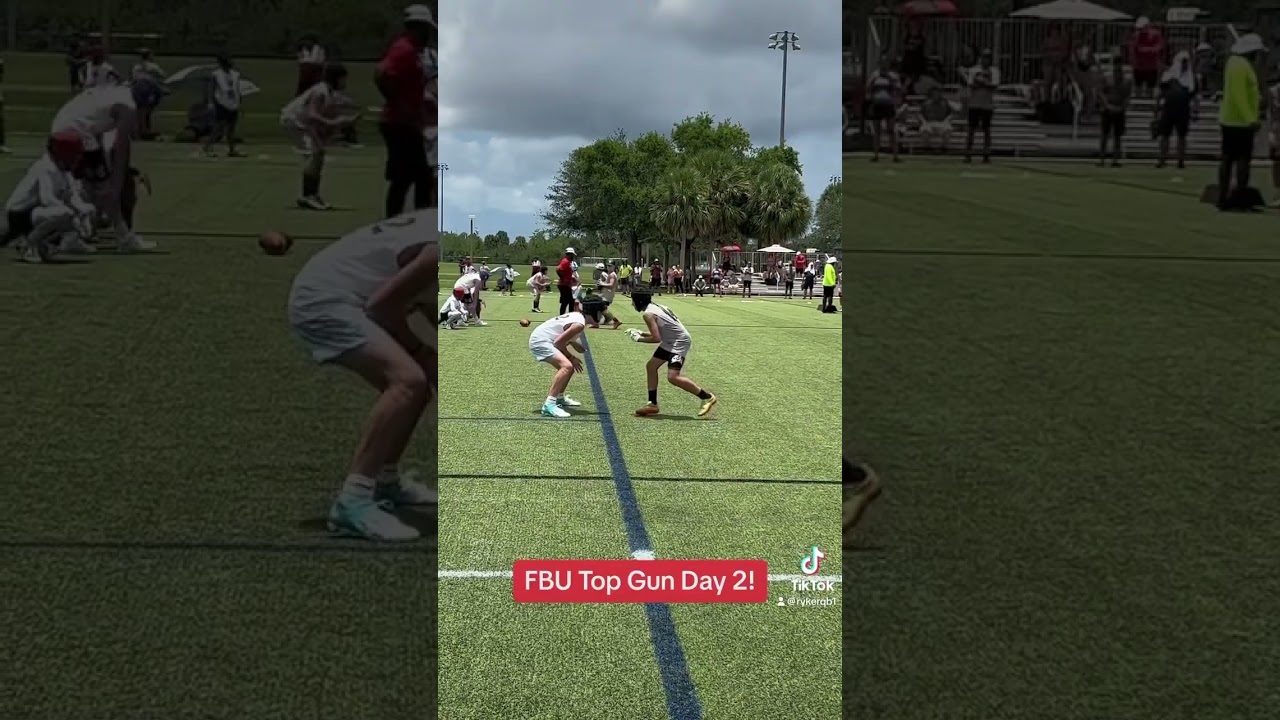 QB Ryker W. Johnson DAY 2          @footballuniversity￼ #TOPGUN @qbhitlist8814