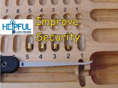 What are security pins how do they make lock picking harder?