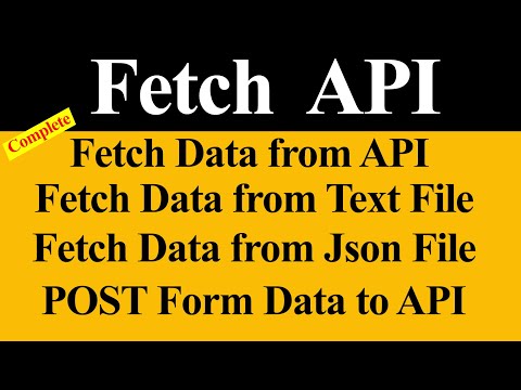 Fetch API Complete in One Video Hindi