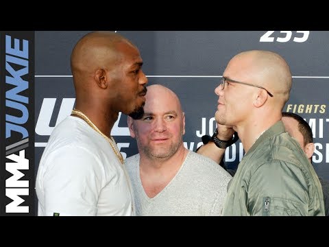UFC 235 Media Day face offs