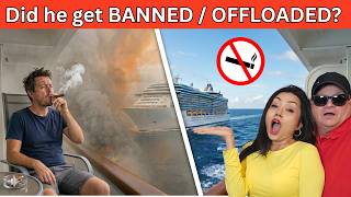 What Happens If You Smoke on a Cruise Balcony? BANNED / OFFLOADED!