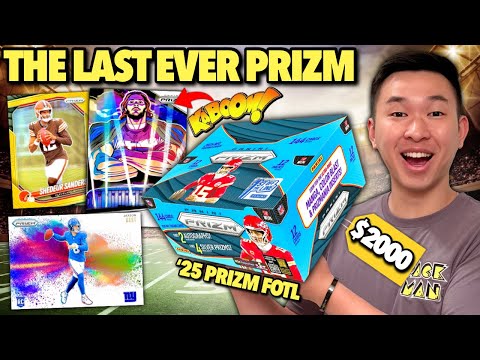 THE LAST EVER PRIZM FOOTBALL BOXES (MANGA PULL)! 😱🔥 2025 Panini Prizm 🏈 FOTL Hobby Box Review x3