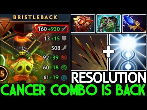 RESOLUTION [Bristleback] Cancer Combo is Back Destroyed Safe Lane 7.22 Dota 2