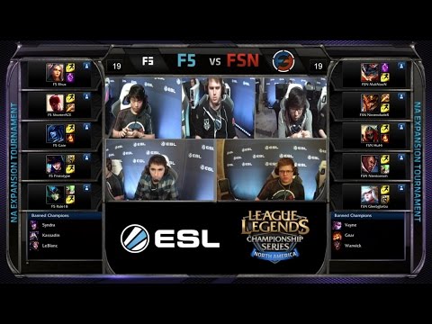 NA LCS Expansion F5 vs FSN Game 3 Highlights