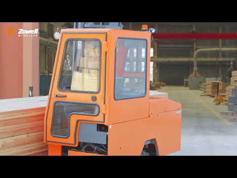 5 ton side loader used for High end architectural timber construction