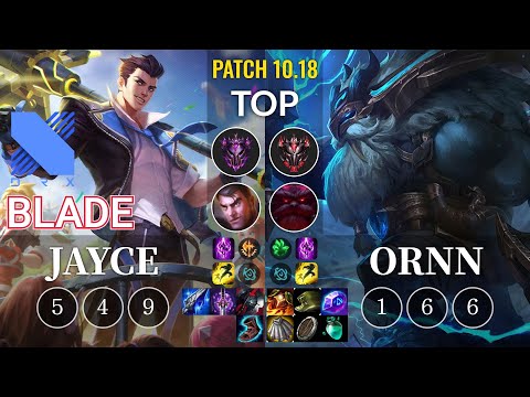 DRX Blade Jayce vs Ornn Top - KR Patch 10.18