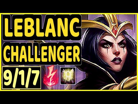 EVROT (LEBLANC) - 9/1/7 KDA CHALLENGER GAMEPLAY - BR