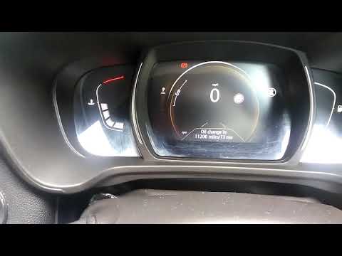 איפוס נורת שרות רנו קאדגאר 2017.