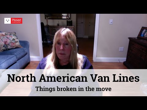 North American Van Lines - Things broken in the move. I am handicapped so I paid them to...