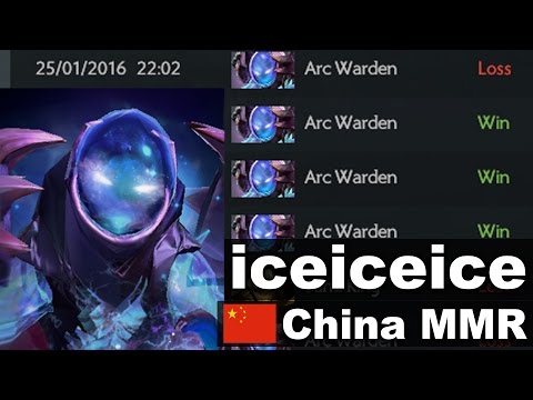 iceiceice Arc Warden MMR China Dota 2