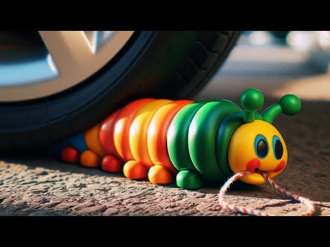 Car Crashing Things PAINT PARTY !!! | Crushing Neon Slime | ASMR Color Splash 🌈