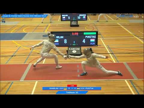 Sint Niklaas World Cup 2023 SWS - L32 - Olga Kharlan UKR v Liza Pusztai HUN