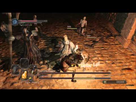 Dark Souls 2 Prowling Magus & Congregation boss fight on starting soul level