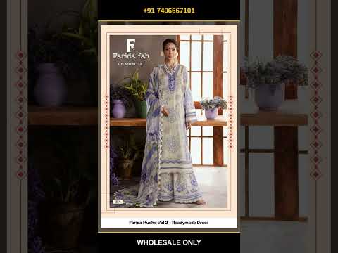 Farida Mushq Vol 2 - Readymade Dress – product video thumbnail