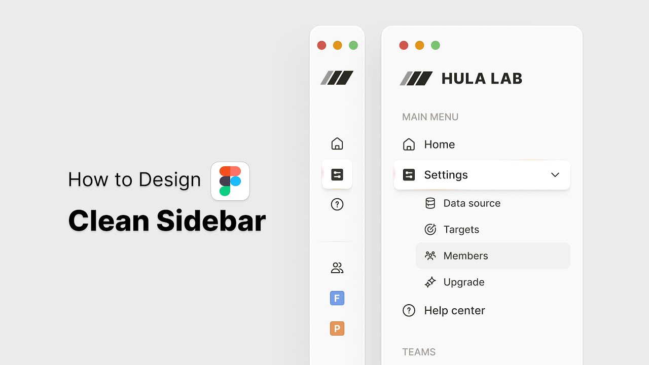 How to Design a Clean Sidebar Navigation UI in Figma | Dashboard Menu Tutorial