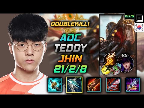 Jhin Adc Build Teddy Galeforce Fleet Footwork - LOL KR Master Patch 13.20