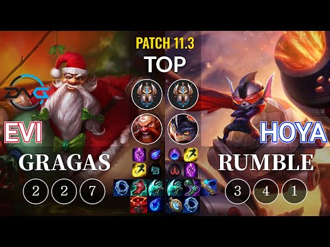 DFM Evi Gragas vs Hoya Rumble Top - KR Patch 11.3