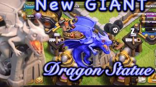 New Giant Dragon Statue!! Clash of Clans Indigo Dragons
