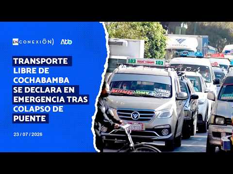 Transporte libre de Cochabamba se declara en emergencia tras colapso de puente