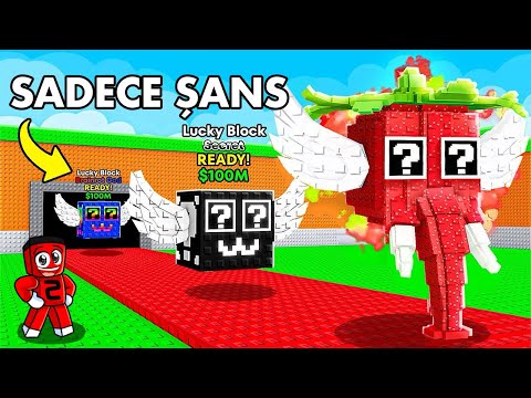 Sadece ŞANS BLOKLARI ile 1 TL'den 1.000.000 TL'ye Ulaşmak !! - Steal A Brainrot