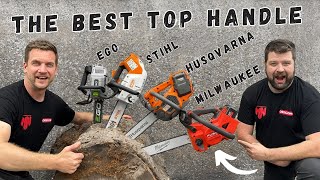 Can Milwaukee Compete With The Best Milwaukee vs Stihl vs Husqvarna vs EGO Top Handle Climbing Saws