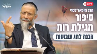 מהו הסיפור האדיר של מגילת רות?  הרב מיכאל לסרי בהכנה מרתקת לחג השבועות | חלק א' (הרב מיכאל לסרי) - התמונה מוצגת ישירות מתוך אתר האינטרנט יוטיוב. זכויות היוצרים בתמונה שייכות ליוצרה. קישור קרדיט למקור התוכן נמצא בתוך דף הסרטון