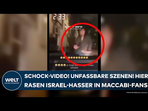 AMSTERDAM: Schock-Video! Hier rasen Israel-Hasser in Fans von Maccabi Tel Aviv! Unfassbare Szenen!