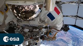 Sophie Adenot's second spacewalk | U.S. Spacewalk 98 (Official broadcast)