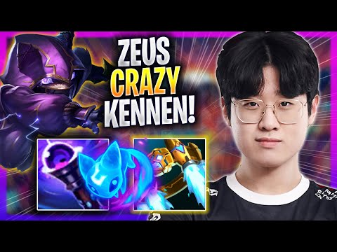 ZEUS CRAZY GAME WITH KENNEN! - T1 Zeus Plays Kennen TOP vs Rumble! | Season 2023