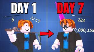 I Spent 7 Days in Roblox FISCH: From Noob to Pro