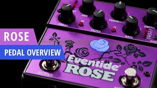 Eventide Rose Modulated Delay Guitar Pedal Overview