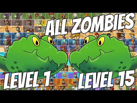 Guacodile vs Guacodile | Max Level 15 vs Level 1 | Plants vs Zombies 2 Epic MOD