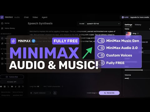 MiniMax Audio 2 & Music (Upgraded) : This FULLY FREE Audio-Gen & Music-Gen is STATE OF THE ART!