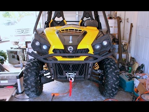 Can Am Commander Winch Install