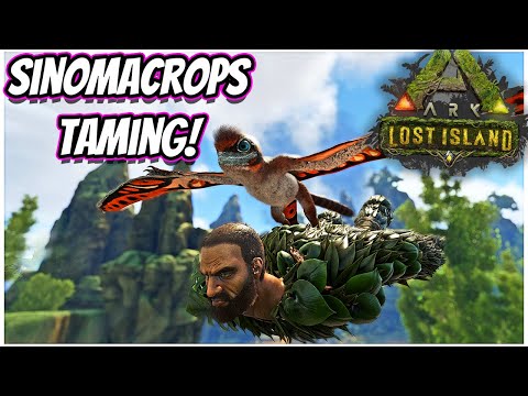 HOW TO TAME SINOMACROPS AND ITS ABILITIES!! || Ark Lost Island!