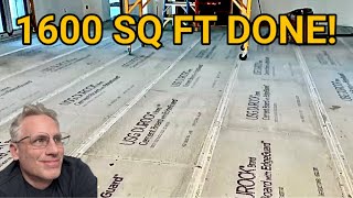 How I Installed Durarock Cement Board on 1600 sq ft Floor – Prep for Slate Tile 