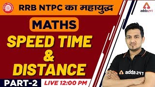 RRB NTPC 2019 Exam | Maths | Speed Time & Distance (Part 2)