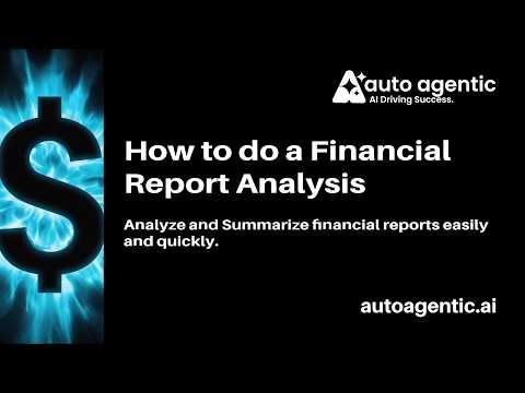 How to do a Financial Report Analysis in your Automotive Dealership using Agentic AI
