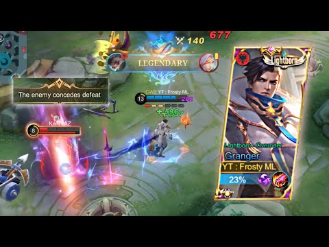 MAKING ENEMY TEAM SURRENDER WITH GRANGER | MOBILE LEGENDS GRANGER LIGHTBORN OVERRIDER GAMEPLAY