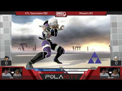 CFL Smackdown 190 Smash 4 - Doc (Little Mac) vs Blank (Sheik) - Winners R3