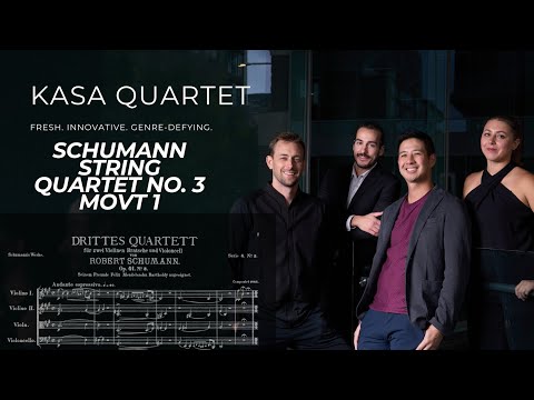 Schumann String Quartet No  3 Movt 1 - Score Follow Along