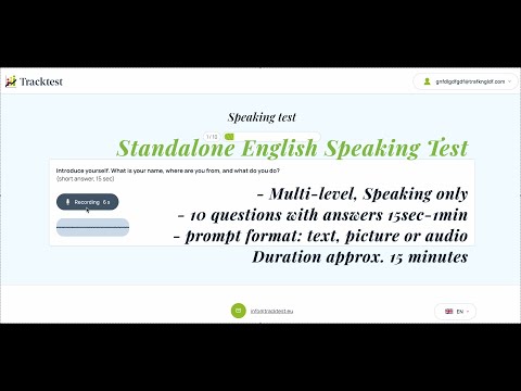 Tracktest Standalone English Exam- How does it work