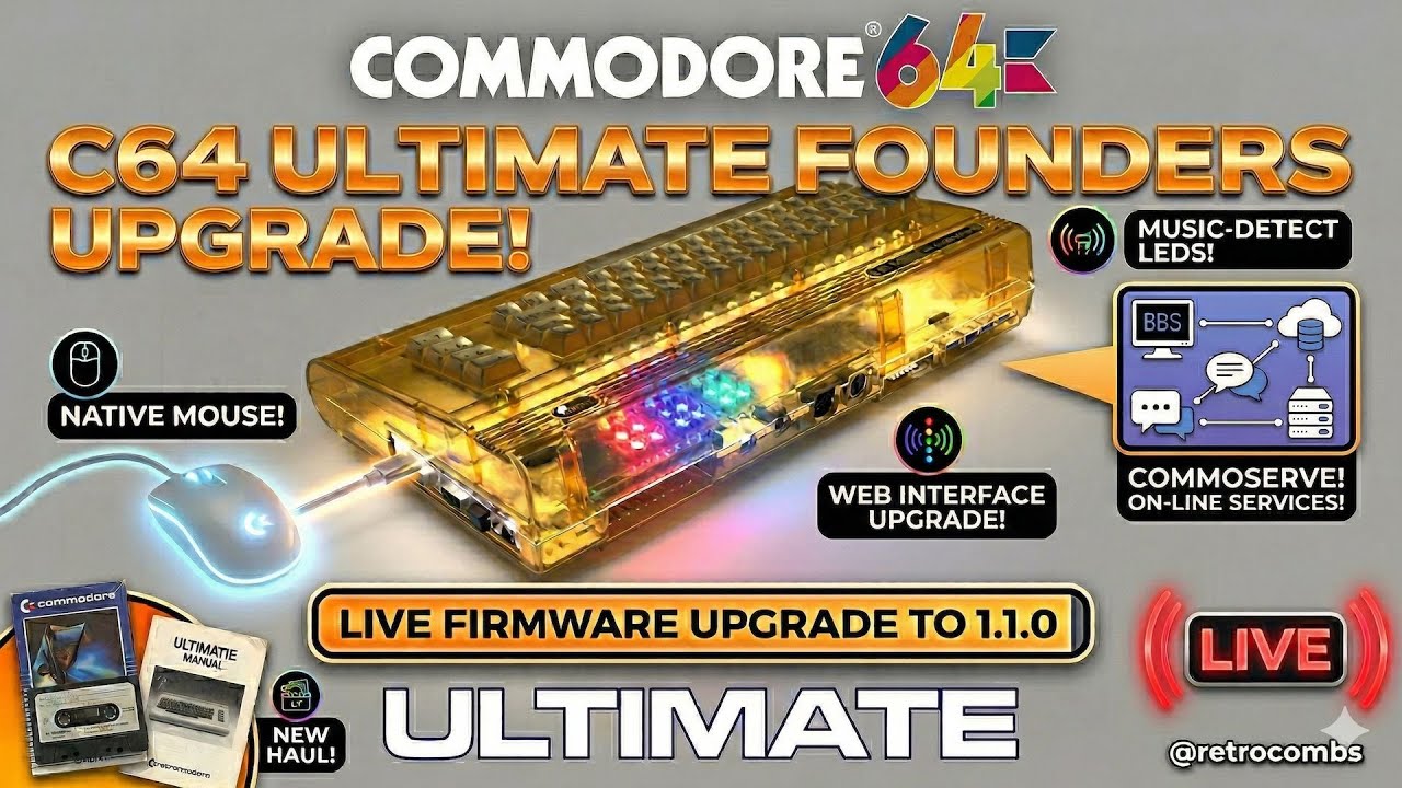 🔴 THE BIG UPDATE! C64 Ultimate Firmware v1.1.0 Live Upgrade! 🔥