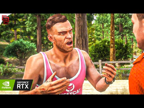 GTA V: 'Caida Libre' Mission RTX™ 3090 Gameplay [4k] Max Settings - QuantV Graphics MOD