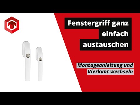 Easily replace window handles | Installation instructions | Change the square spindle