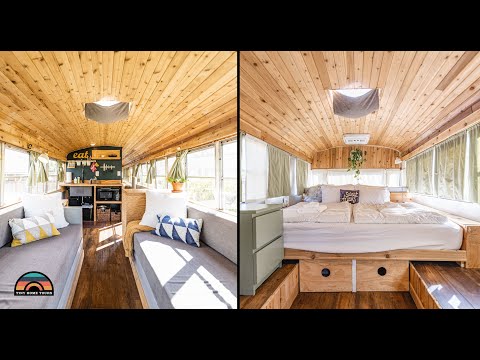 DIY School Bus Conversion With Shower & Toilet - Clever Budget Build Hacks