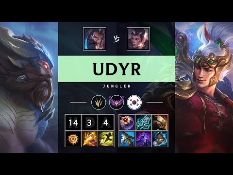 Udyr Jungle vs Xin Zhao - KR Master Patch 25.20