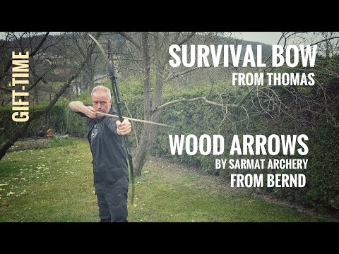 Gift-Time: Survivalbow and Wood Arrows from Fans